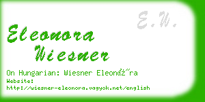 eleonora wiesner business card
